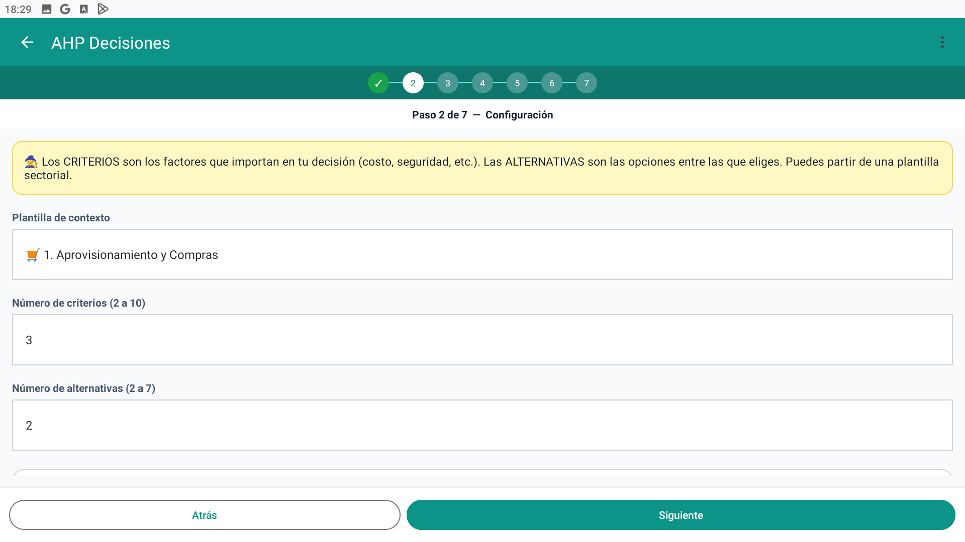 Paso 4: Comparaciones